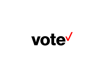 Vote (Verizon) check check logo check mark logo logotype poster type typography verizon vote vote logo vote poster