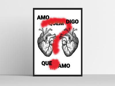 xiox arte - "Amo Quem Digo Que Amo?" adobe adobe illustrator adobecs design experimental graphic design moixo