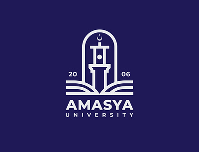 Amasya University Logo & Branding brand design branding citylogo design flat graphicdesign icon illustrator lines logo university vector