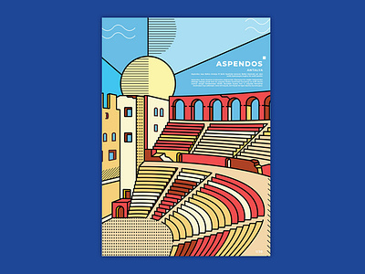 Aspendos Poster - Illustration