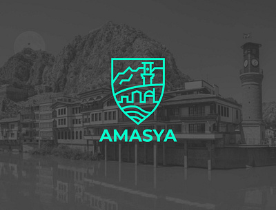 City Logo - Amasya brand design city branding city logo citylogo flat graphicdesign icon landmark line logo typography vector