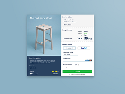Daily UI 002 - Credit Card Checkout checkout creditcardcheckout daily 002 dailyui web