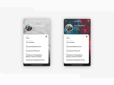 Daily UI 006 User Profile 006 app dailyui mobile profile user userprofile