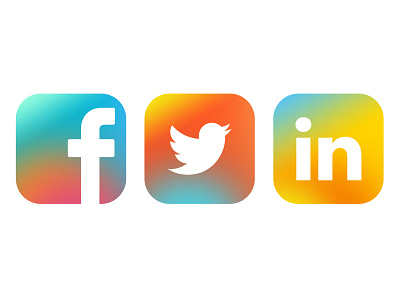 if colors degrade facebook gradient icon instaram linkedin twitter