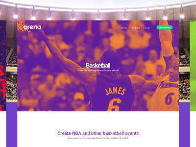Arena.im android dashboard digital interaction ios owner product purple