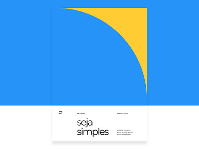 PBDigital Design Principles - Be simple bank blue design form poster principle typography
