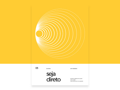 PBDigital Design Principles - Be direct bank design form oval principle radial typography yellow