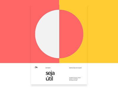 PBDigital Design Principles - Be useuful bank design form poster principle red typography yellow