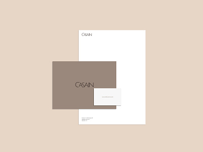 Casain brand branding concept design furniture logo minimalism typography