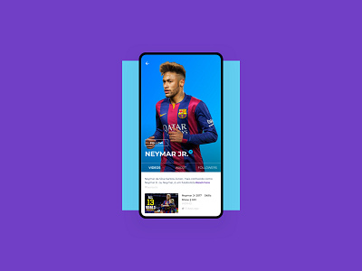 Arena app concept influencer interaction mobile purple soccer sports ui ux