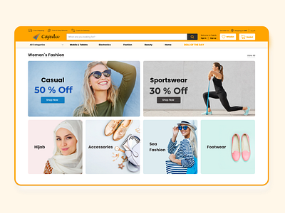 E-Commerce - Women Section clean design e commerce e commerce app e commerce shop e shop ecommerce figma flat online shop online shopping online store shopping shopping app shopping cart ui ui 100 ui 100day ui challange webdesign