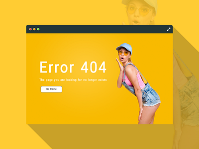 Error 404 For Fashion Shop - Daily Ui Challenge 008