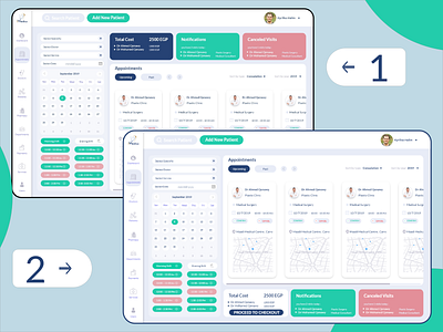 Medical Service Booking App booking challange clean dashboard design dashboard ui design flat flat design health hospital illustration medical app navigation ui ui 100 ui 100day ui challange ux ux challenge xddailychallenge