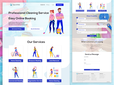 Happy Life Maids Web Design