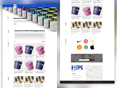 Landing Page For Packaging Products Company