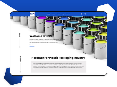 Landing Page For Packaging Products Company adobe xd creative dailyui fimga flat hero section minimal packaging paint sketch sketchapp ui ui design uiux ux web web design webdesign