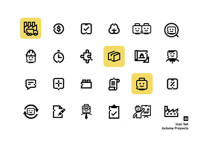 Icon Set Axioma branding design graphic design icon icon set iconos