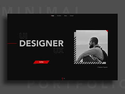 M I N I M A L / P O R T F O L I O 2020trends clean ui concept design minimalistic portfolio simple clean interface ui ux web website