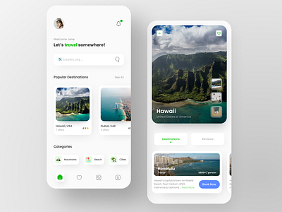 Travel App Concept app appconcept appdesign clean ui concept simple clean interface travel travelapp ui