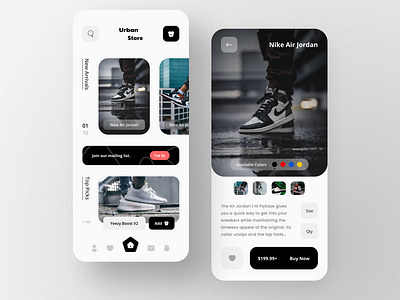 Sneakers Online Shop App UI