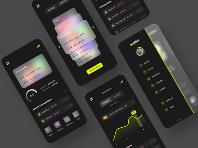 Electronic Wallet Mobile Application UI
