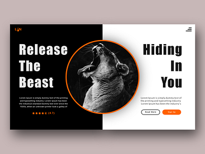 Release the beast design ui web website