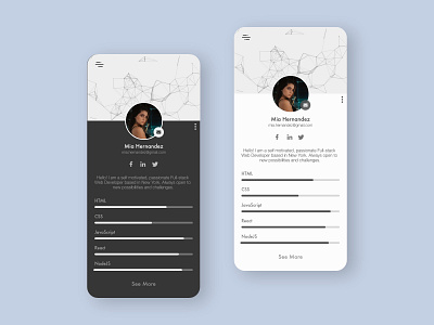 User Profile - DailyUI 6/100