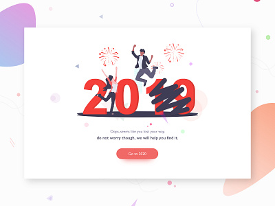 Happy New Year 2020 2020 app clean ui concept design dribbble happy holidays happy new year interface simple clean interface ui web website