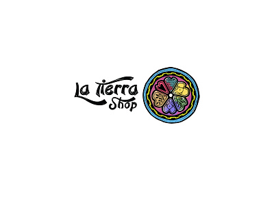La Tierra Shop branding design logo vector