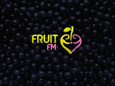 Fruit.fm branding design logo vector