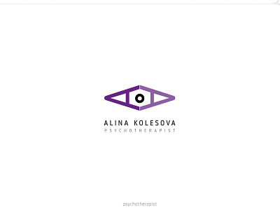 Alina Kolesova Psychotherapist branding design logo vector
