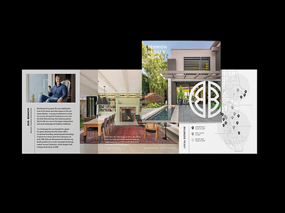 Compass Real Estate Agent Trifold brand print design real estate trifold brochure