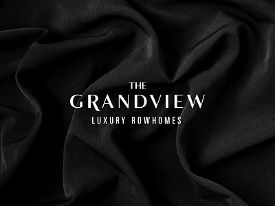Grandview Luxury Rowhomes logo luxury real estate real estate branding townhomes