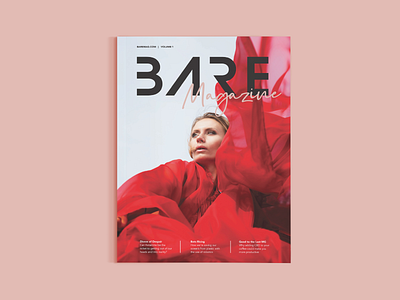 Bare Magazine Cover editorial lifestyle magazine cover print