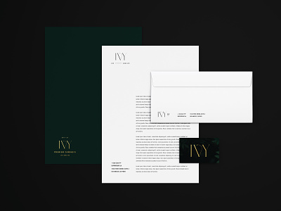 IVY Los Angeles branding cannabis design logo los angeles luxury typography