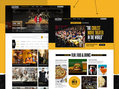 The New Drafthouse.com alamo drafthouse branding design design system movies ux web design