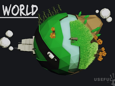 Our world low poly design