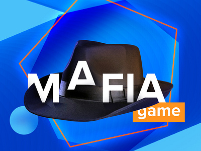 Mafia Game for SMM branding card design game illustration mafia