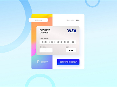 Credit Card Checkout adobe xd card checkout design payment form ui ui design ux web