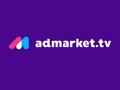 Admarket Tv advertising advertisment branding influencer influencer marketing logo m letter logo maketing marketplace app miami promotion