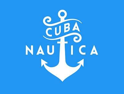 Cubanautica anchor branding cuba logo nautica sailing