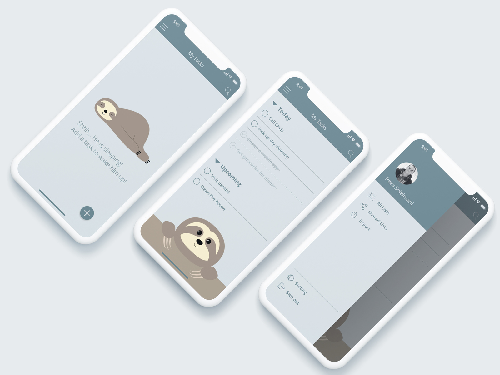 To-do list App by Reza Soleimani on Dribbble