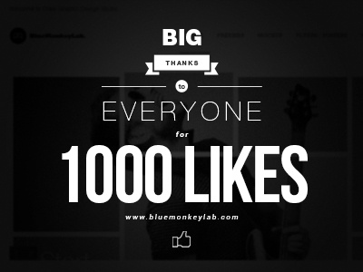 1000 Likes design facebook insignias retro