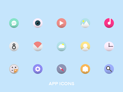 App Icons app design flat icon illustration illustrator ios logo mobile ui vector web website