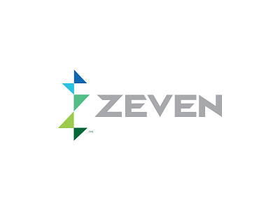 Zeven branding custom finance flower funding icon landscape logo monogram startup symbol z zeven