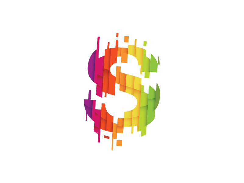 Superlatief logo s media online slices sliced paint drip modern colorful colourful identity branding netherlands rainbow symbol mark