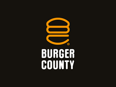 Burger County branding burger fast food icon identity logo monogram saudi uae