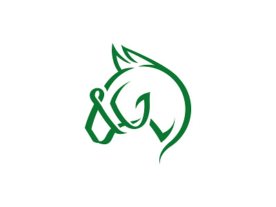 Y&G animal branding equine farm head horse icon identity logo monogram polo royal