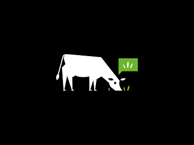 Cow Logo animal branding character cow design farming grass icon identity illustration logo symbol vector