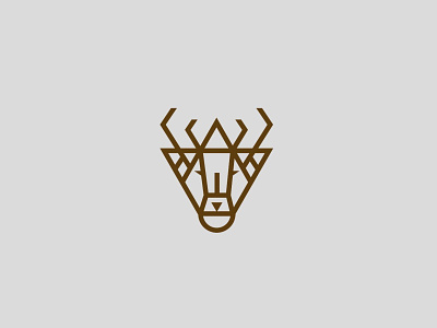 Deer Mark animal branding character deer icon identity illustration logo mark stag symbol